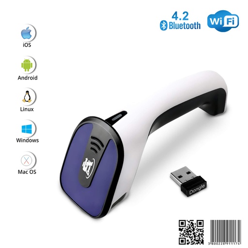 Avenger Barcode Scanner 3 in 1 1D/2D USB Blouetooth